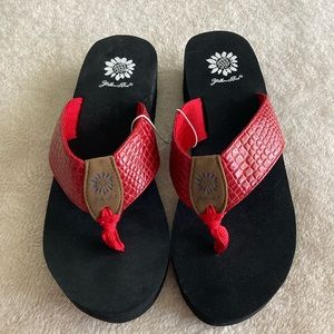 Brand new yellow box sandals